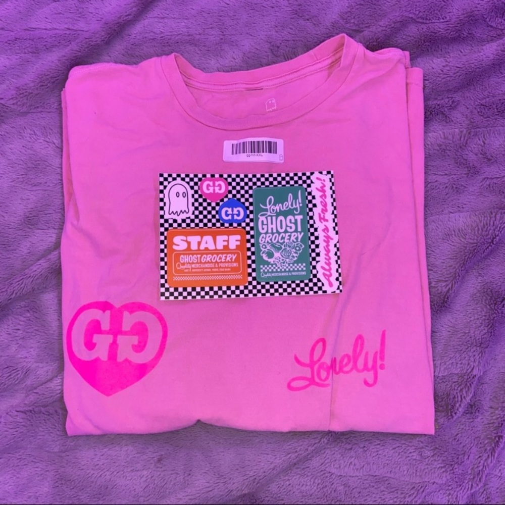 Lonely Ghost color changing shirt & stickers